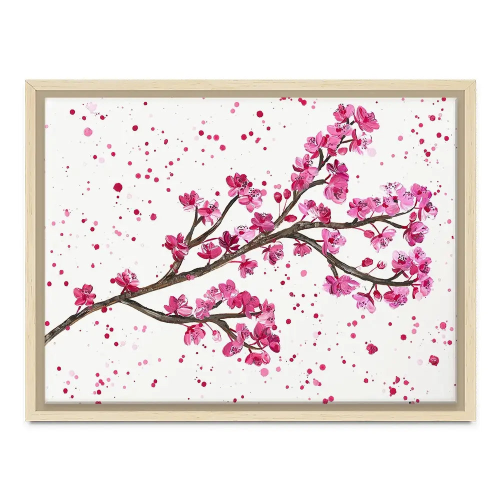 Cherry Blossom Splash Canvas Print Cherry Blossom Splash Canvas Print wall art product Emma LC Art