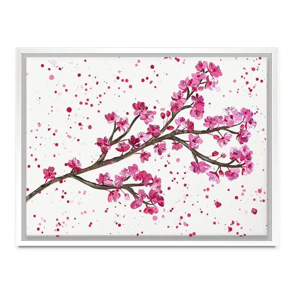 Cherry Blossom Splash Canvas Print Cherry Blossom Splash Canvas Print wall art product Emma LC Art