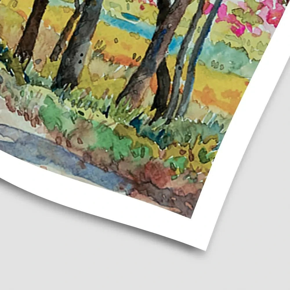 Cherry Tree Path Art Print Cherry Tree Path Art Print wall art product Painterstock / Shutterstock