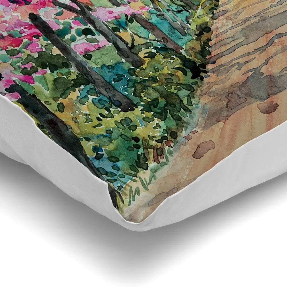 Cherry Tree Path Cushion Cherry Tree Path Cushion wall art product Painterstock / Shutterstock