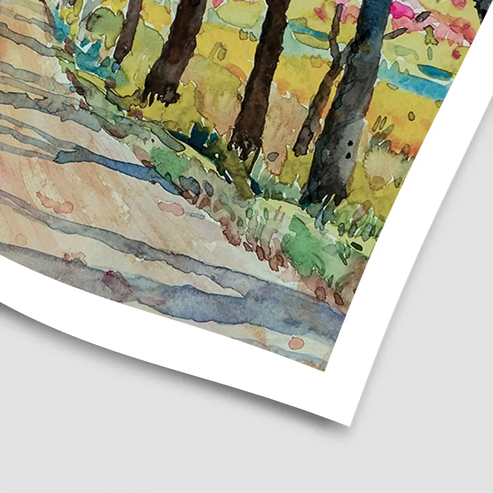 Cherry Tree Path Square Art Print Cherry Tree Path Square Art Print wall art product Painterstock / Shutterstock