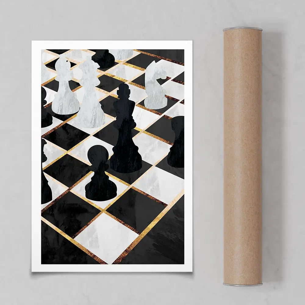 Chess Art Print Chess Art Print wall art product Sarah Manovski