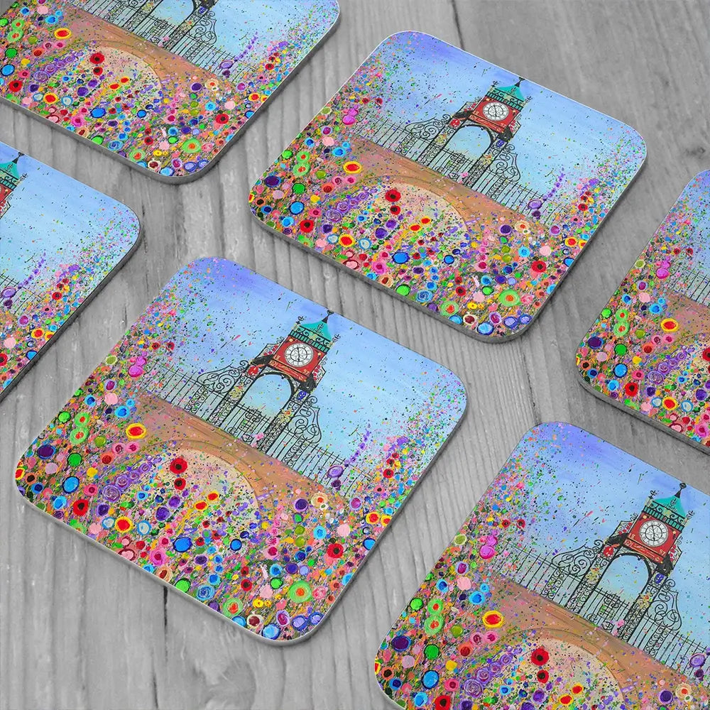 Chester Clock Coaster Set Chester Clock Coaster Set wall art product Jo Gough