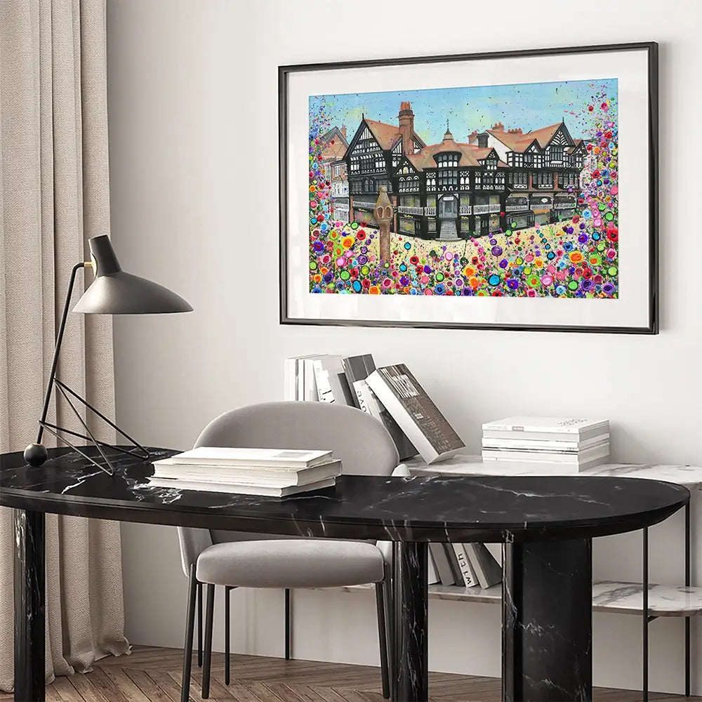 Chester Cross Framed Art Print Chester Cross Framed Art Print wall art product Jo Gough