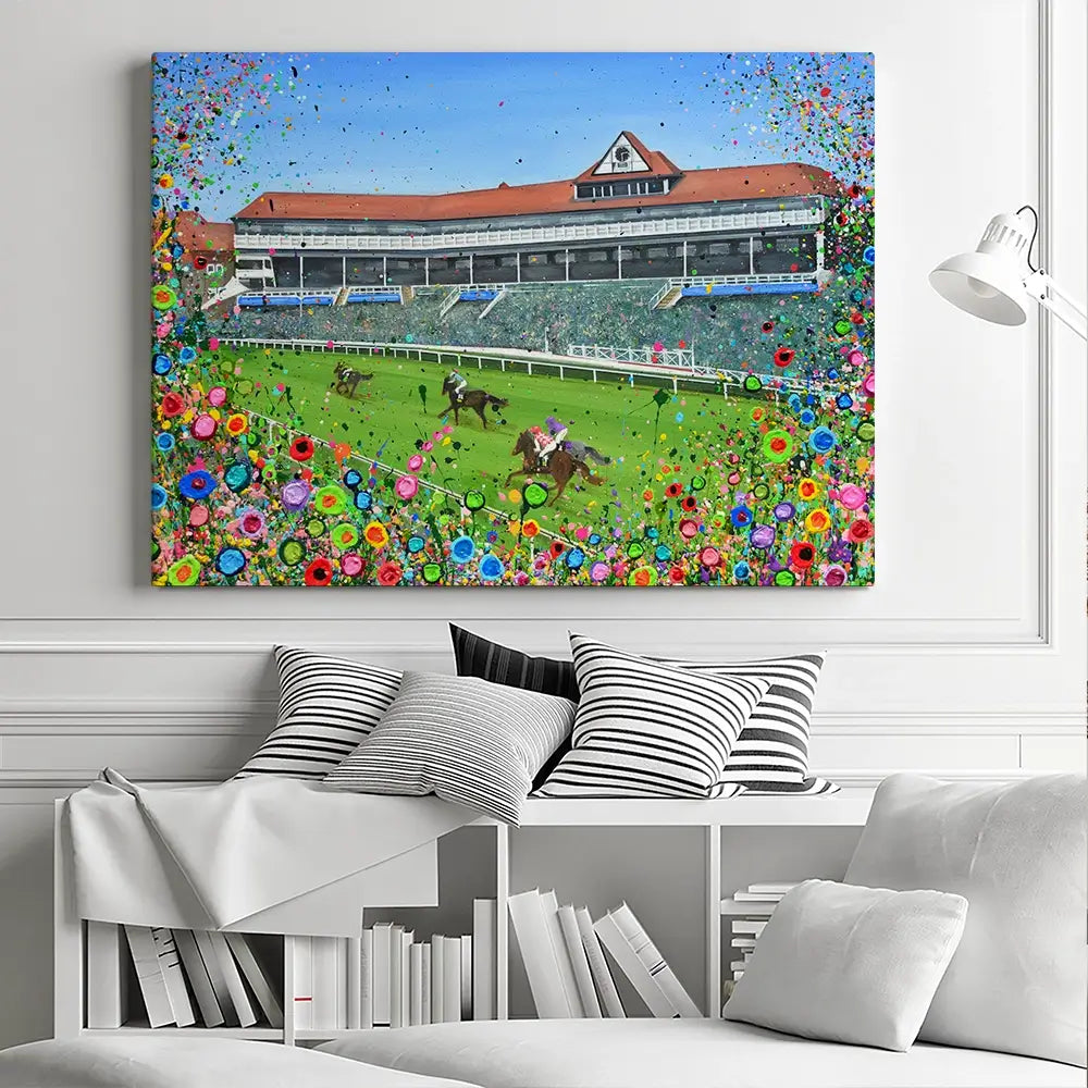 Chester Race Course Canvas Print Chester Race Course Canvas Print wall art product Jo Gough