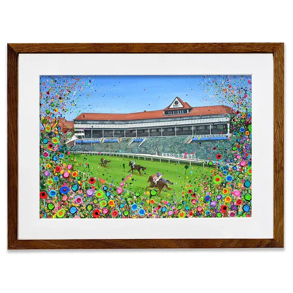 Chester Race Course Framed Art Print Chester Race Course Framed Art Print wall art product Jo Gough