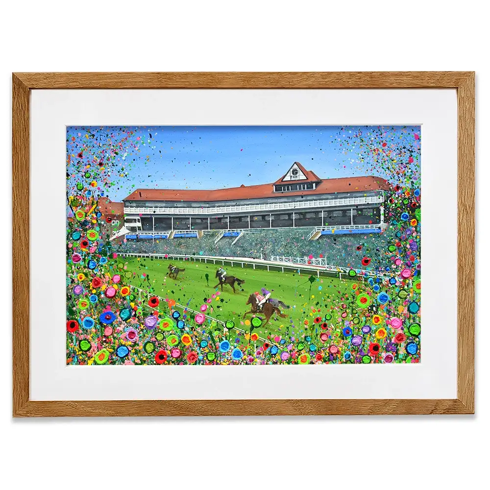 Chester Race Course Framed Art Print Chester Race Course Framed Art Print wall art product Jo Gough