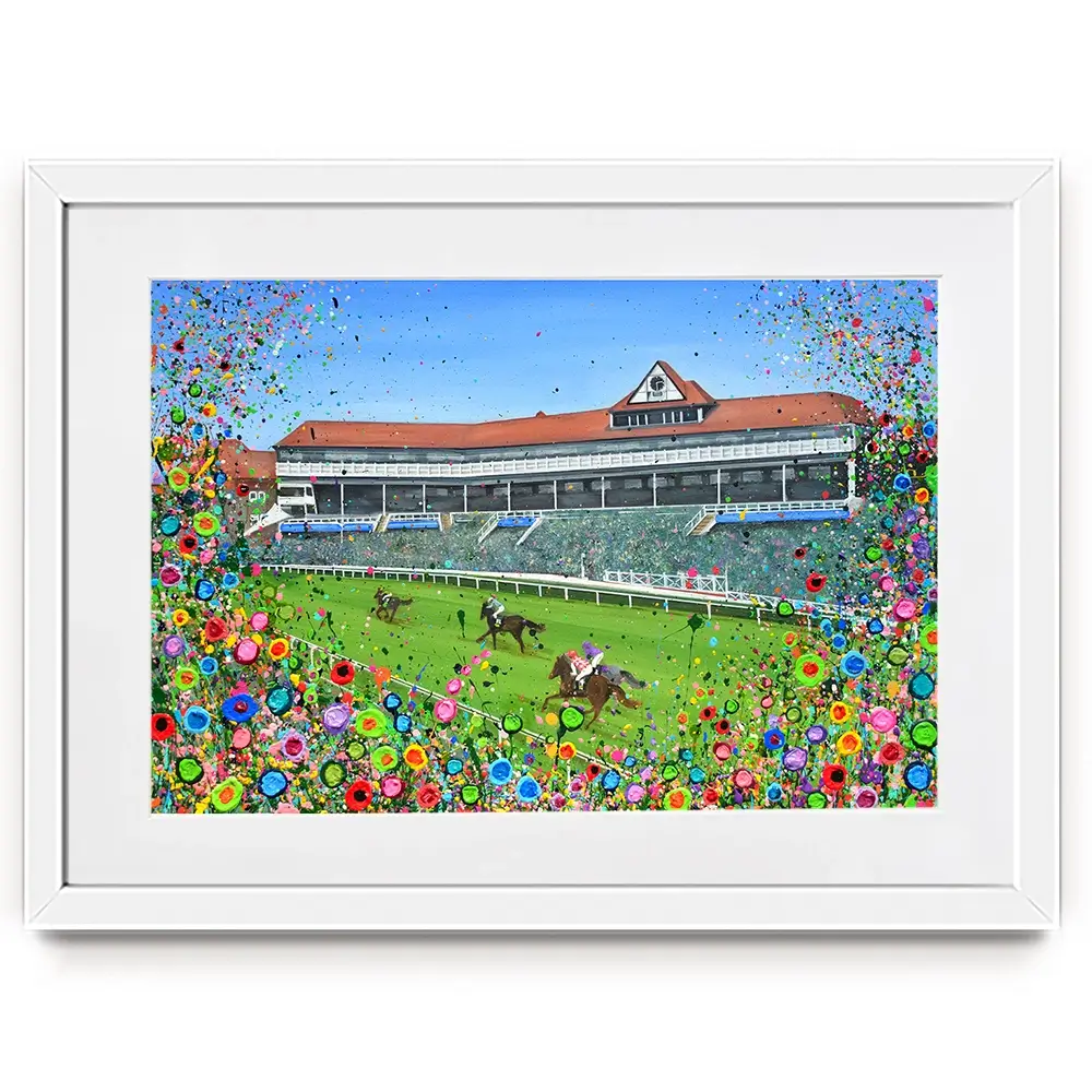 Chester Race Course Framed Art Print Chester Race Course Framed Art Print wall art product Jo Gough