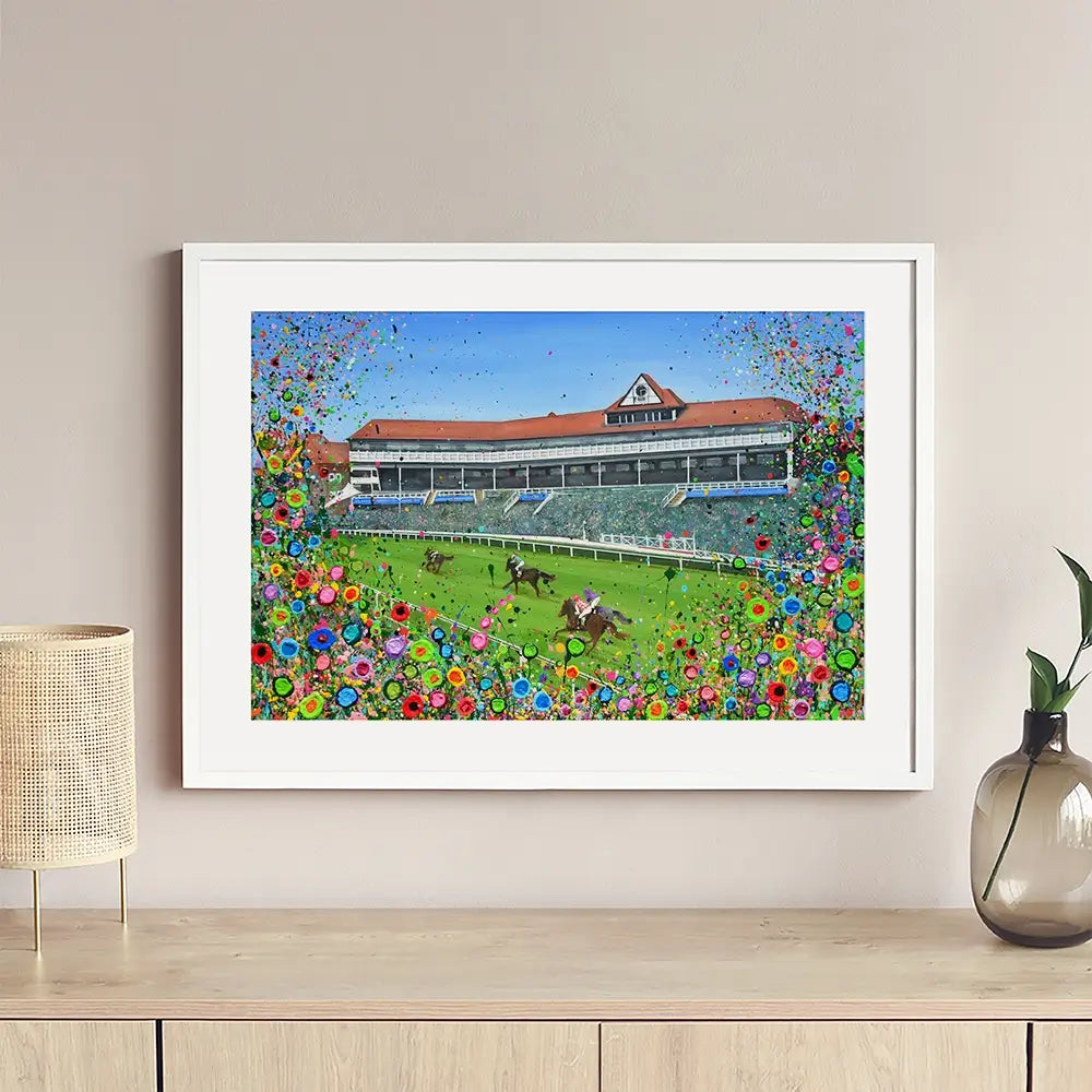 Chester Race Course Framed Art Print Chester Race Course Framed Art Print wall art product Jo Gough