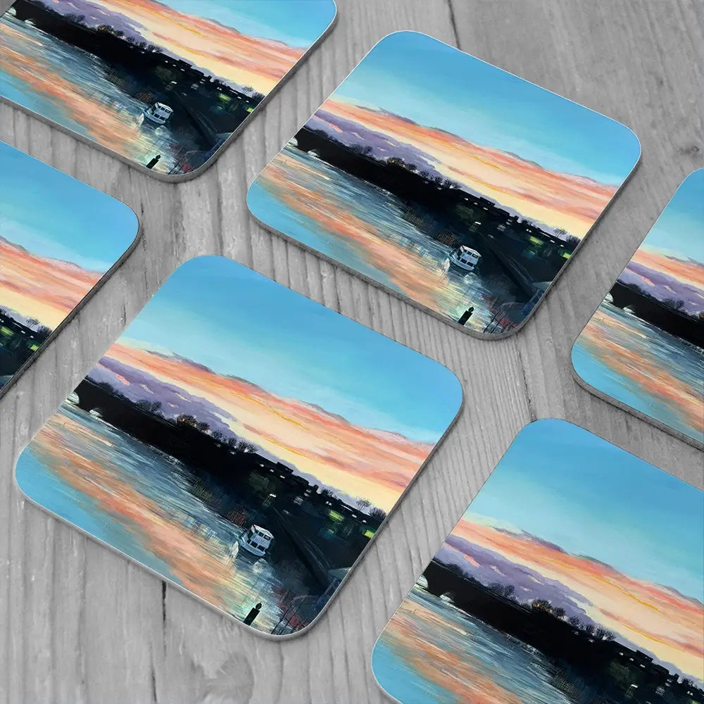 Chester Sunset Coaster Set Chester Sunset Coaster Set wall art product Karen Sutton
