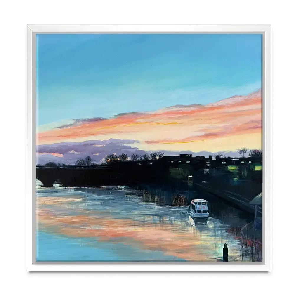 Chester Sunset Square Canvas Print Chester Sunset Square Canvas Print wall art product Karen Sutton