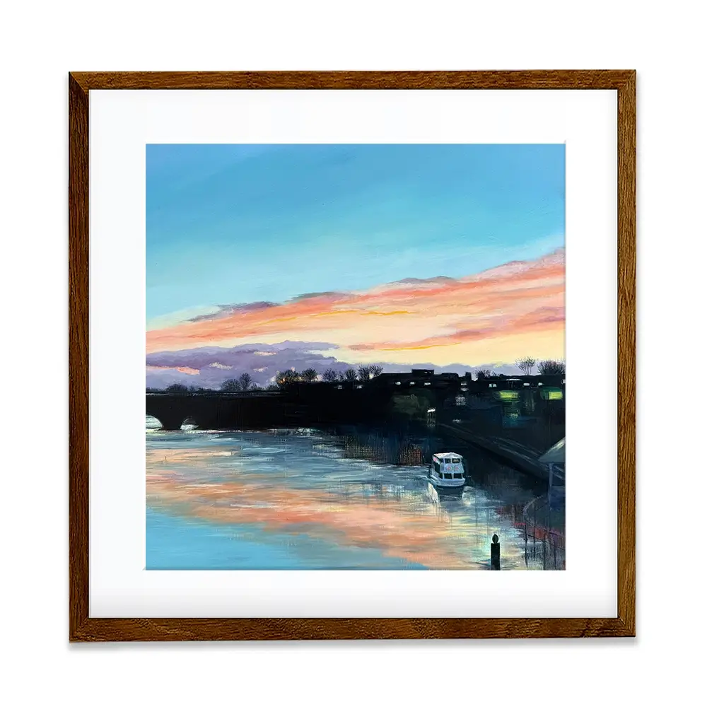 Chester Sunset Square Framed Art Print Chester Sunset Square Framed Art Print wall art product Karen Sutton