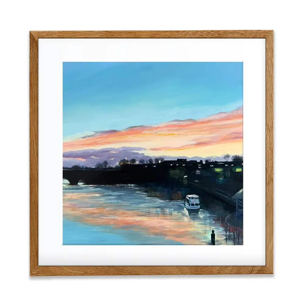 Chester Sunset Square Framed Art Print Chester Sunset Square Framed Art Print wall art product Karen Sutton