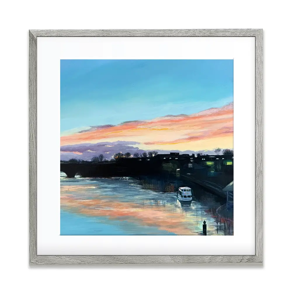 Chester Sunset Square Framed Art Print Chester Sunset Square Framed Art Print wall art product Karen Sutton