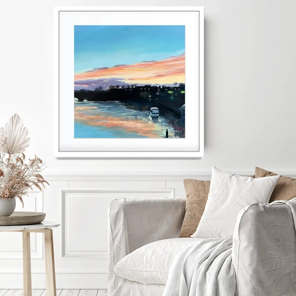 Chester Sunset Square Framed Art Print Chester Sunset Square Framed Art Print wall art product Karen Sutton