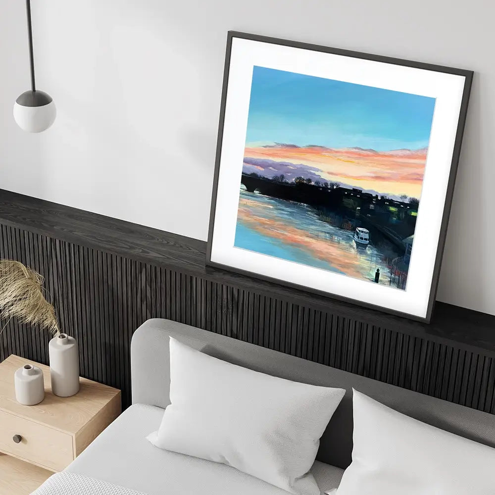 Chester Sunset Square Framed Art Print Chester Sunset Square Framed Art Print wall art product Karen Sutton
