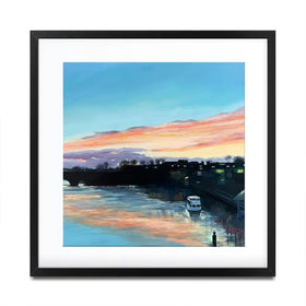 Chester Sunset Square Framed Art Print Chester Sunset Square Framed Art Print wall art product Karen Sutton