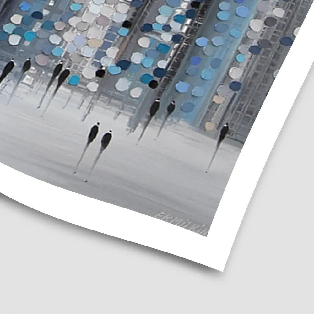 Chicago Blue Art Print Chicago Blue Art Print wall art product Ekaterina Ermilkina