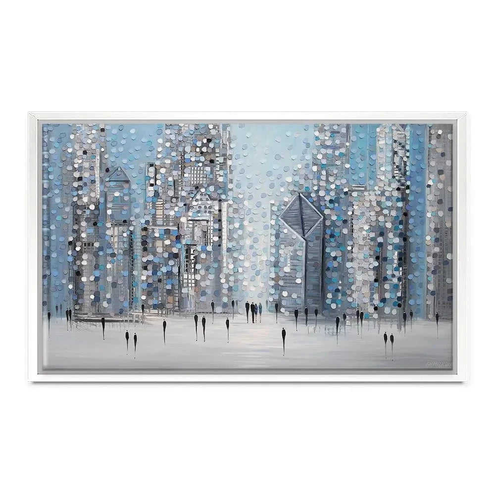Chicago Blue Canvas Print Chicago Blue Canvas Print wall art product Ekaterina Ermilkina