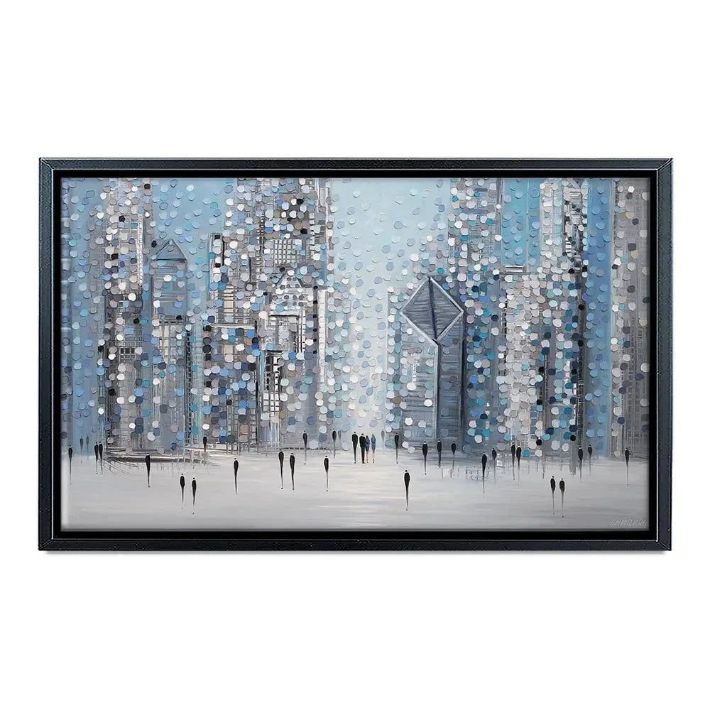 Chicago Blue Canvas Print Chicago Blue Canvas Print wall art product Ekaterina Ermilkina