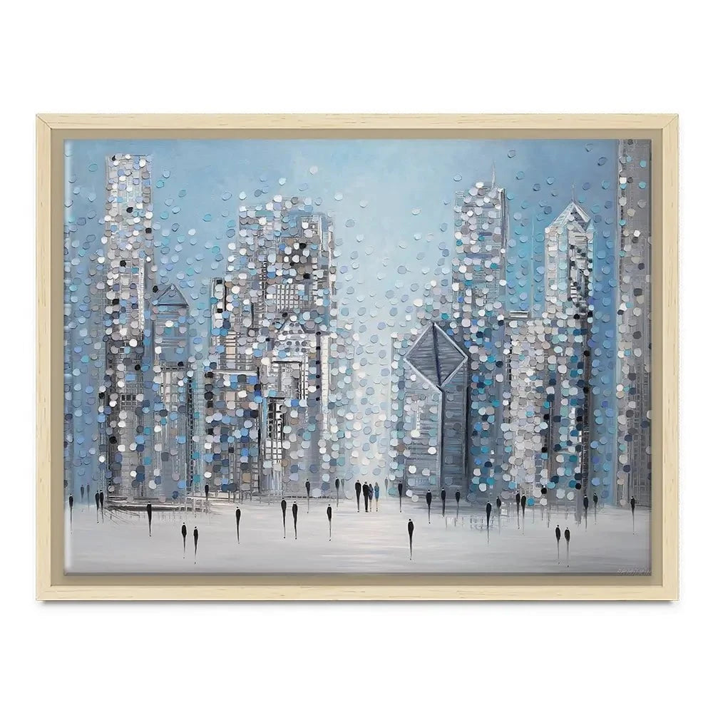 Chicago Blue Canvas Print Chicago Blue Canvas Print wall art product Ekaterina Ermilkina