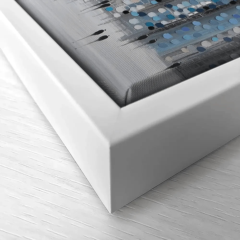 Chicago Blue Canvas Print Chicago Blue Canvas Print wall art product Ekaterina Ermilkina