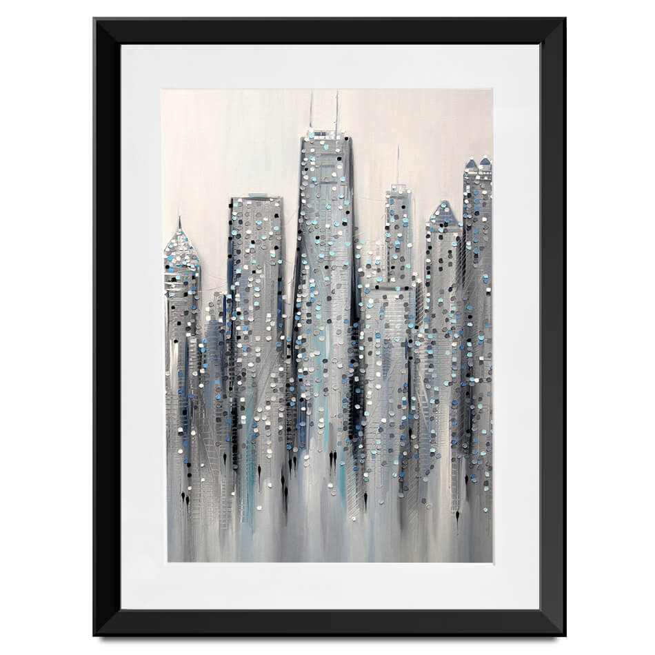 Chicago Framed Art Print Chicago Framed Art Print wall art product Ekaterina Ermilkina