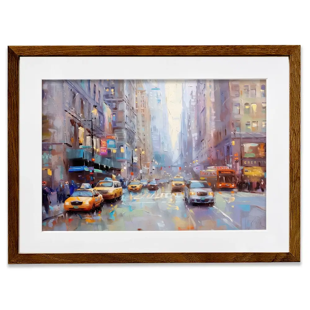 Chicago Streets Framed Art Print Chicago Streets Framed Art Print wall art product NiniArt - Independent