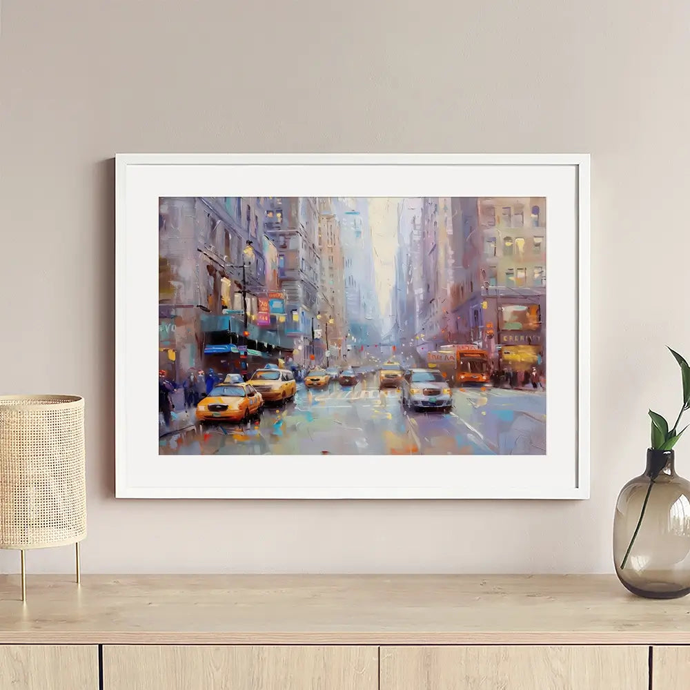 Chicago Streets Framed Art Print Chicago Streets Framed Art Print wall art product NiniArt - Independent