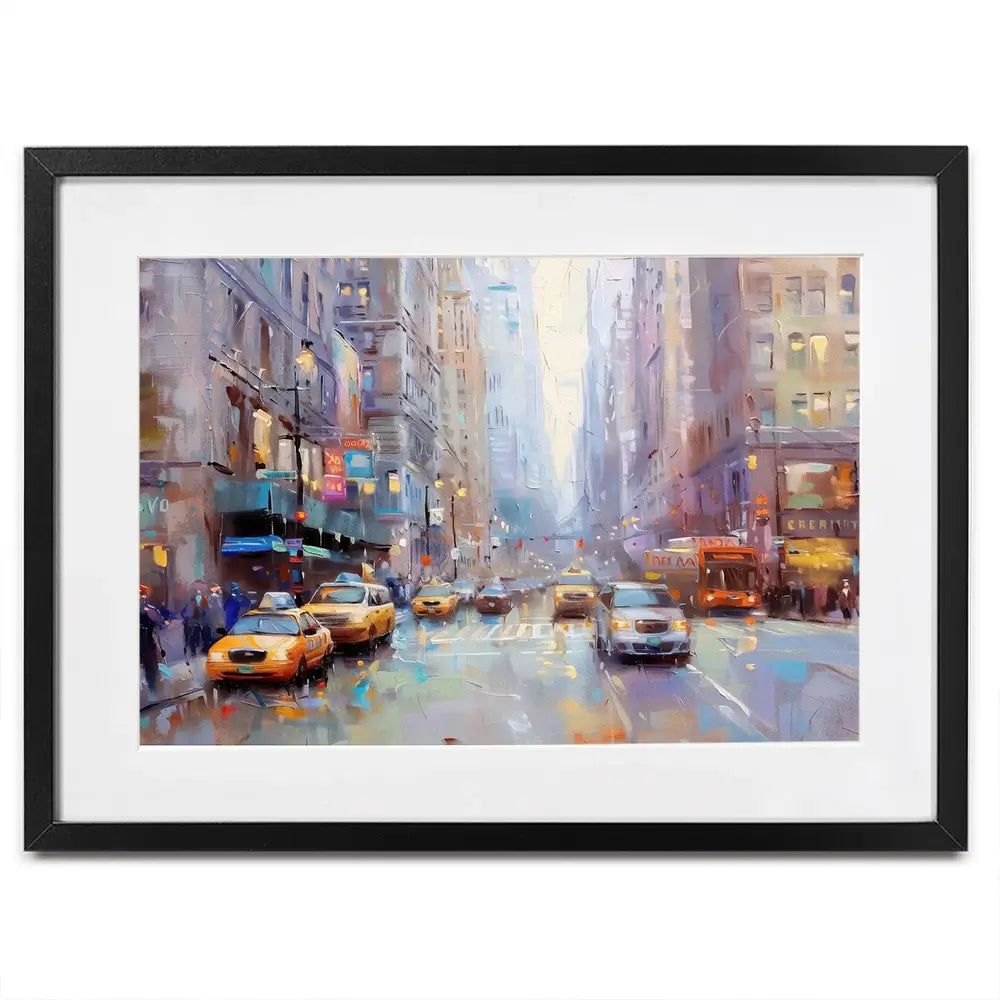 Chicago Streets Framed Art Print Chicago Streets Framed Art Print wall art product NiniArt - Independent