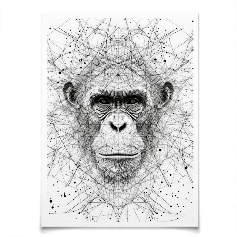 Chimpanzee Study Art Print Chimpanzee Study Art Print wall art product David Alexander Elder