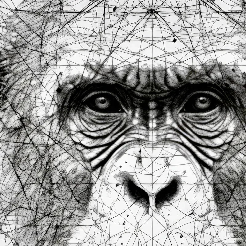 Chimpanzee Study Art Print Chimpanzee Study Art Print wall art product David Alexander Elder