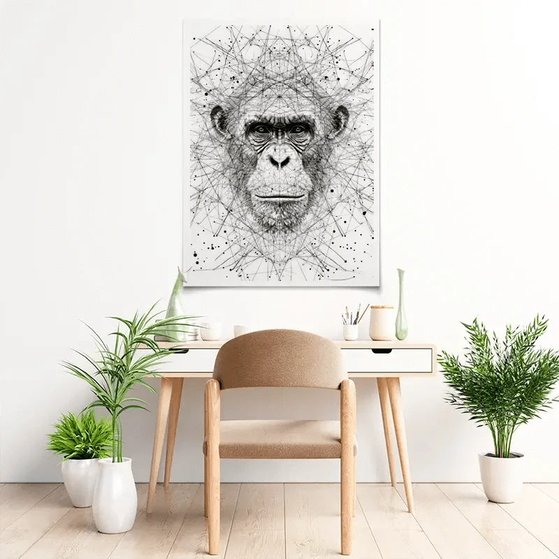Chimpanzee Study Art Print Chimpanzee Study Art Print wall art product David Alexander Elder