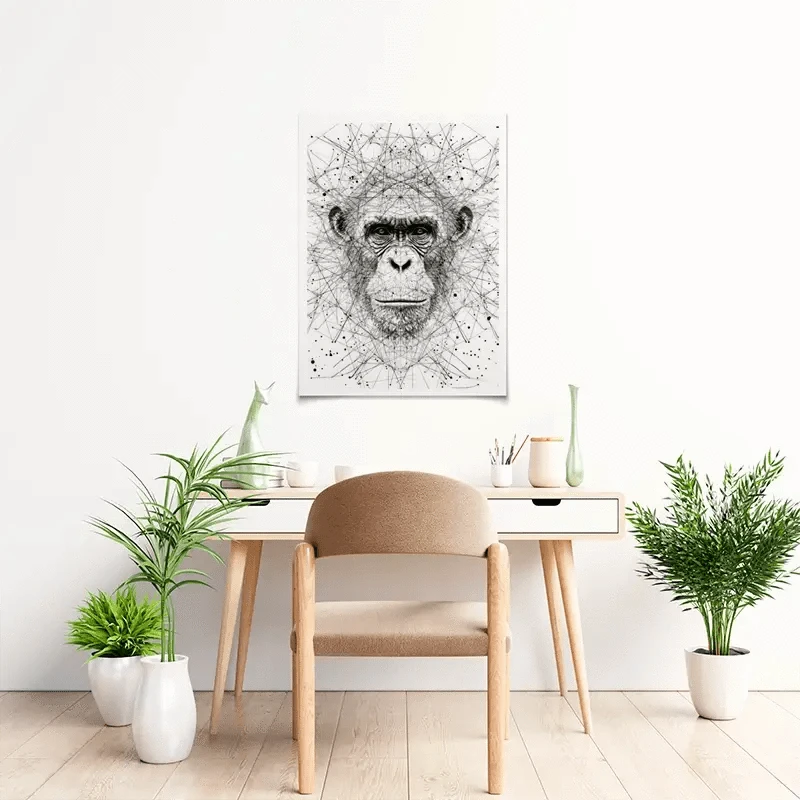 Chimpanzee Study Art Print Chimpanzee Study Art Print wall art product David Alexander Elder