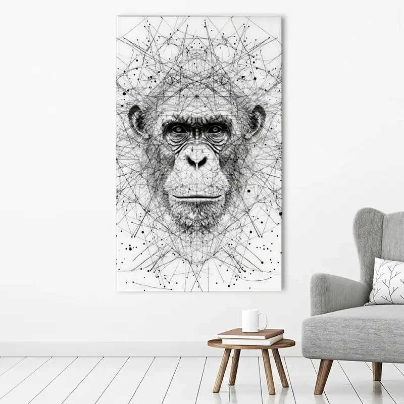 Chimpanzee Study Canvas Print Chimpanzee Study Canvas Print wall art product David Alexander Elder