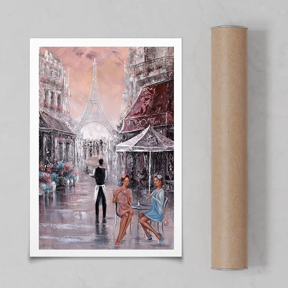Chit Chat Paris Art Print Chit Chat Paris Art Print wall art product Isabella Karolewicz