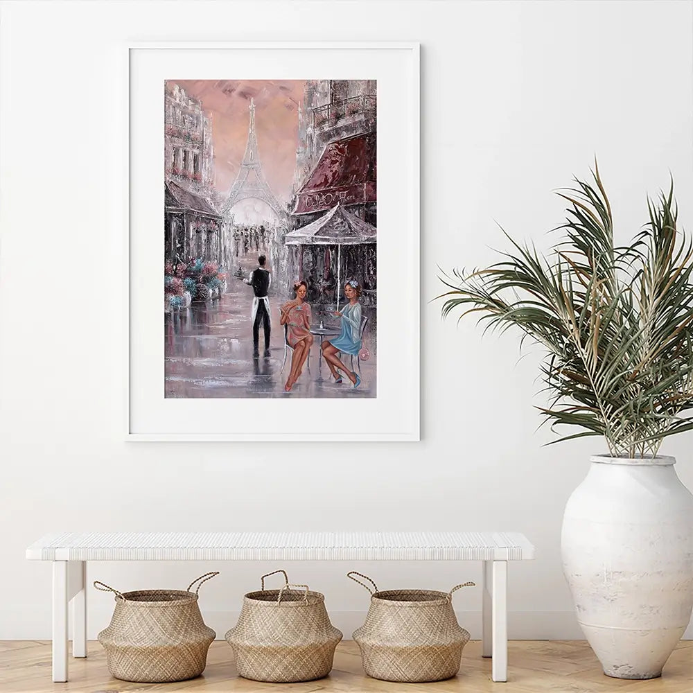 Chit Chat Paris Framed Art Print Chit Chat Paris Framed Art Print wall art product Isabella Karolewicz