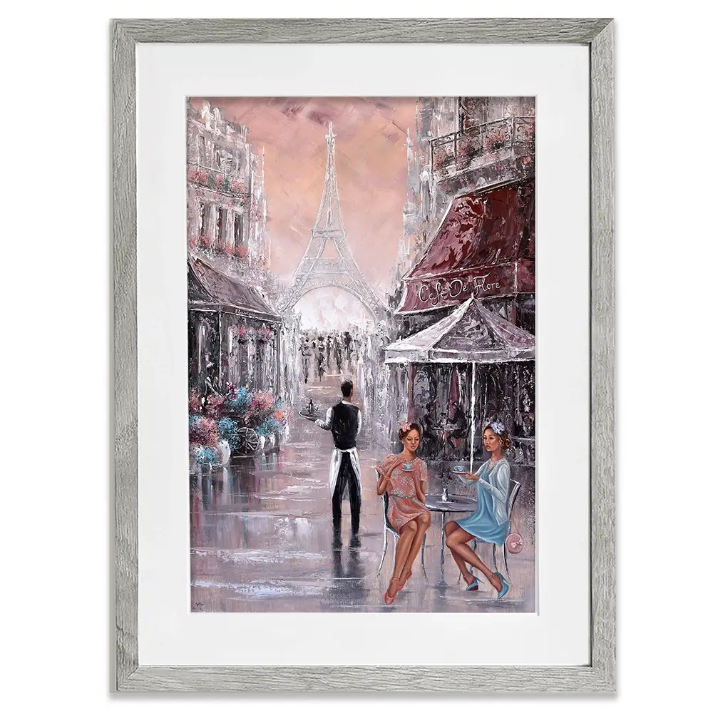 Chit Chat Paris Framed Art Print Chit Chat Paris Framed Art Print wall art product Isabella Karolewicz