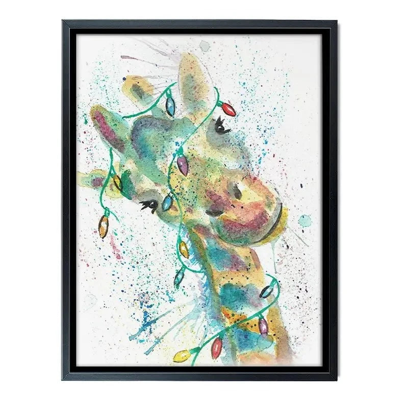 Christmas Giraffe Canvas Print Christmas Giraffe Canvas Print wall art product Jamie Taylor