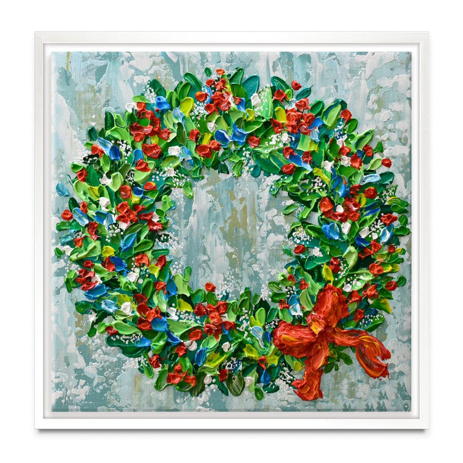 Christmas Wreath Canvas Print wall art product Olga Tkachyk