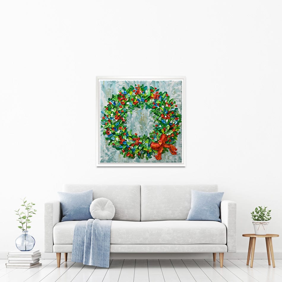 Christmas Wreath Canvas Print wall art product Olga Tkachyk