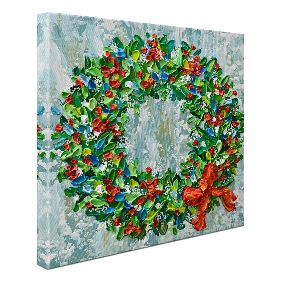 Christmas Wreath Canvas Print wall art product Olga Tkachyk