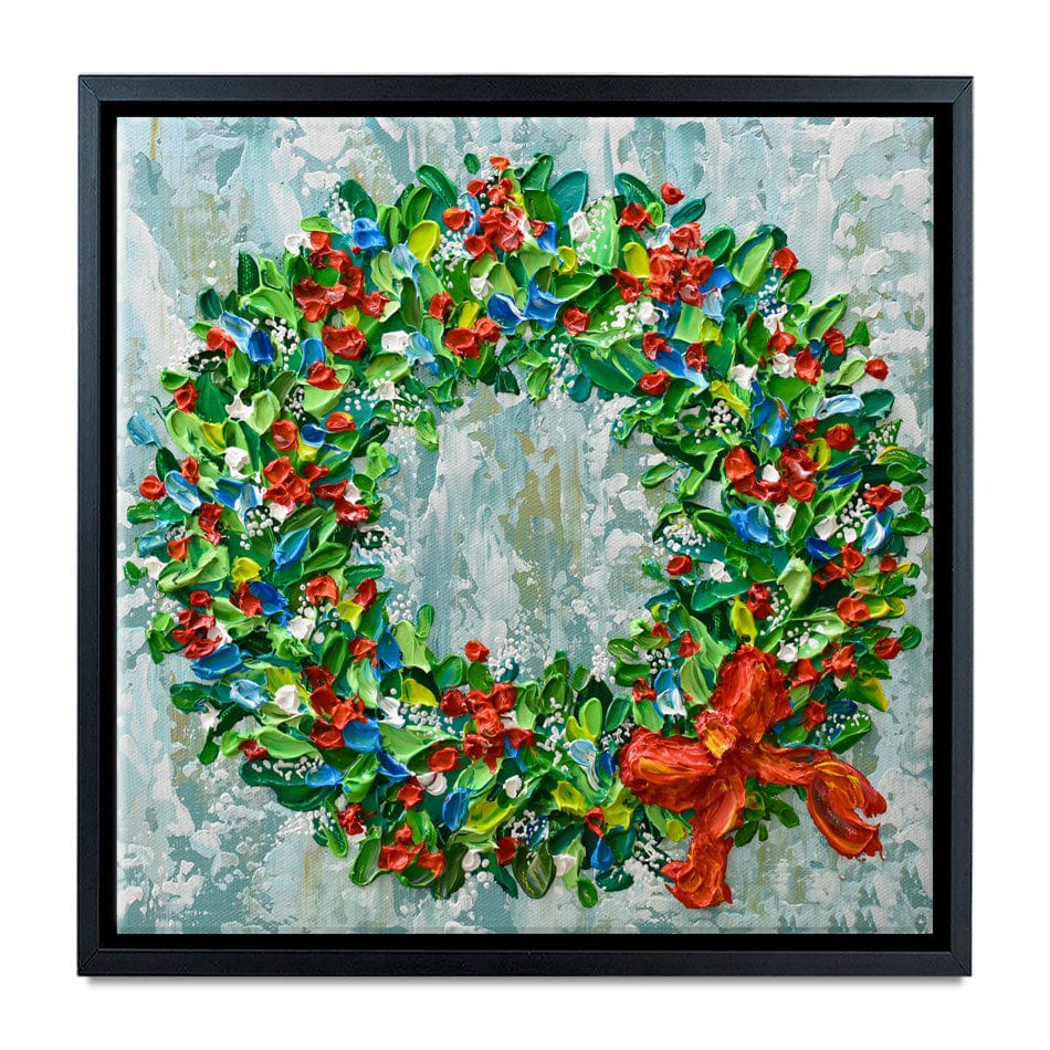 Christmas Wreath Canvas Print wall art product Olga Tkachyk