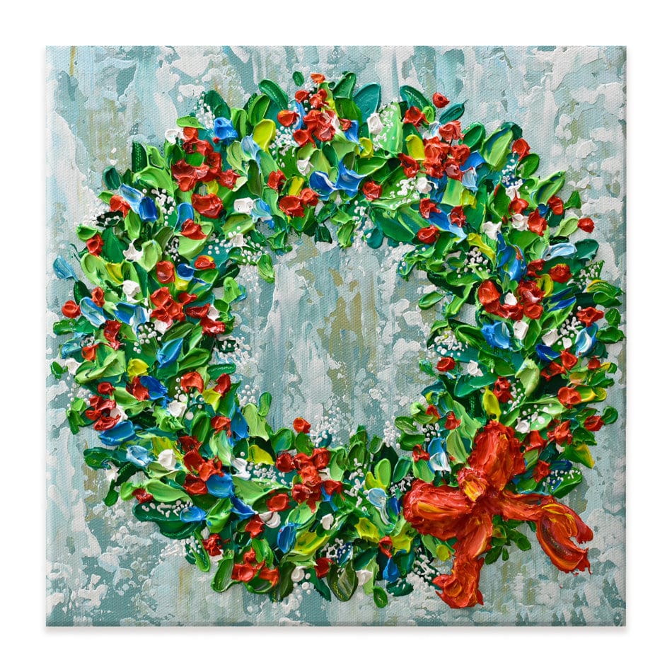 Christmas Wreath Canvas Print wall art product Olga Tkachyk