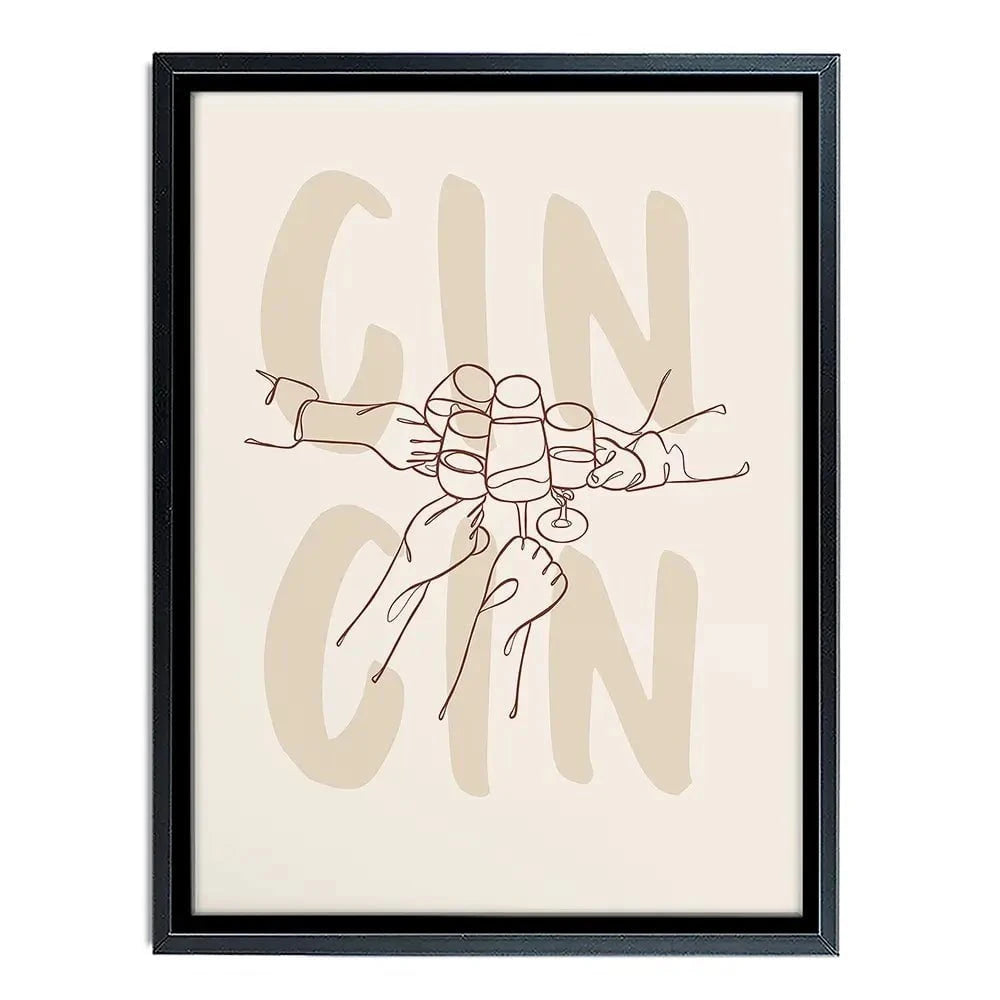 Cin Cin Canvas Print Cin Cin Canvas Print wall art product Art Print Shop