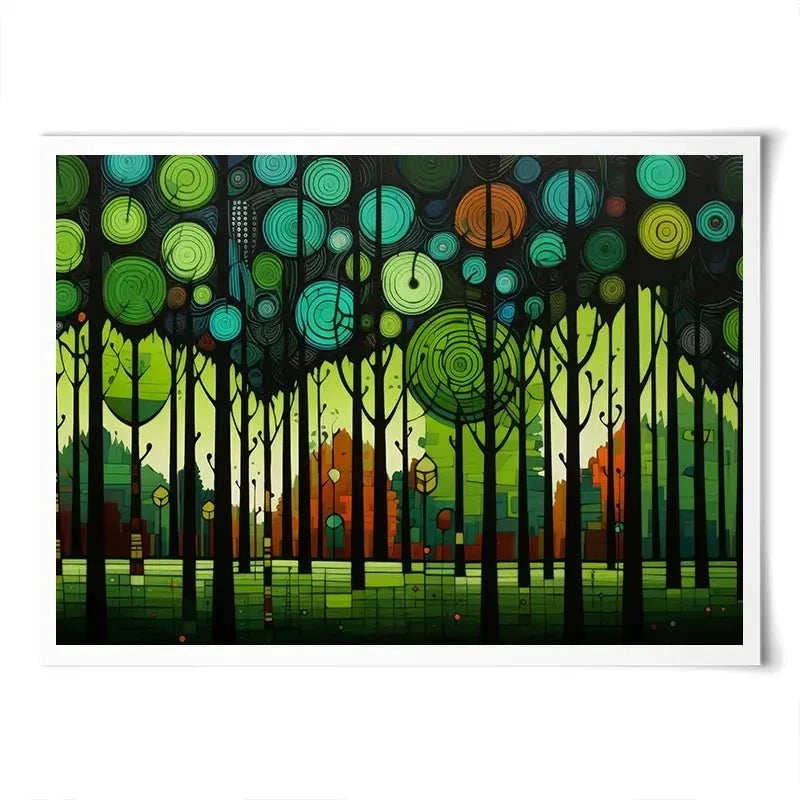 Circular Forest Art Print Circular Forest Art Print wall art product David Alexander Elder