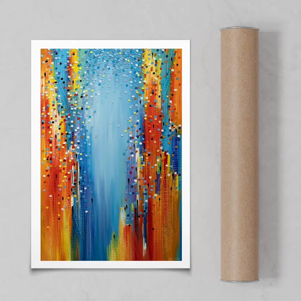 City In Motion Art Print City In Motion Art Print wall art product Ekaterina Ermilkina