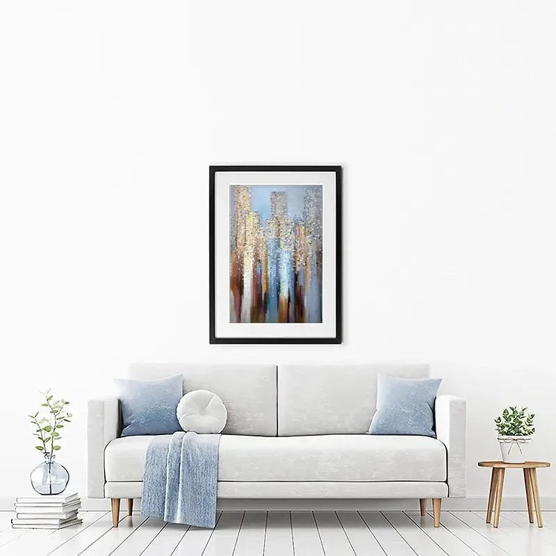 City In The Clouds Framed Art Print City In The Clouds Framed Art Print wall art product Ekaterina Ermilkina