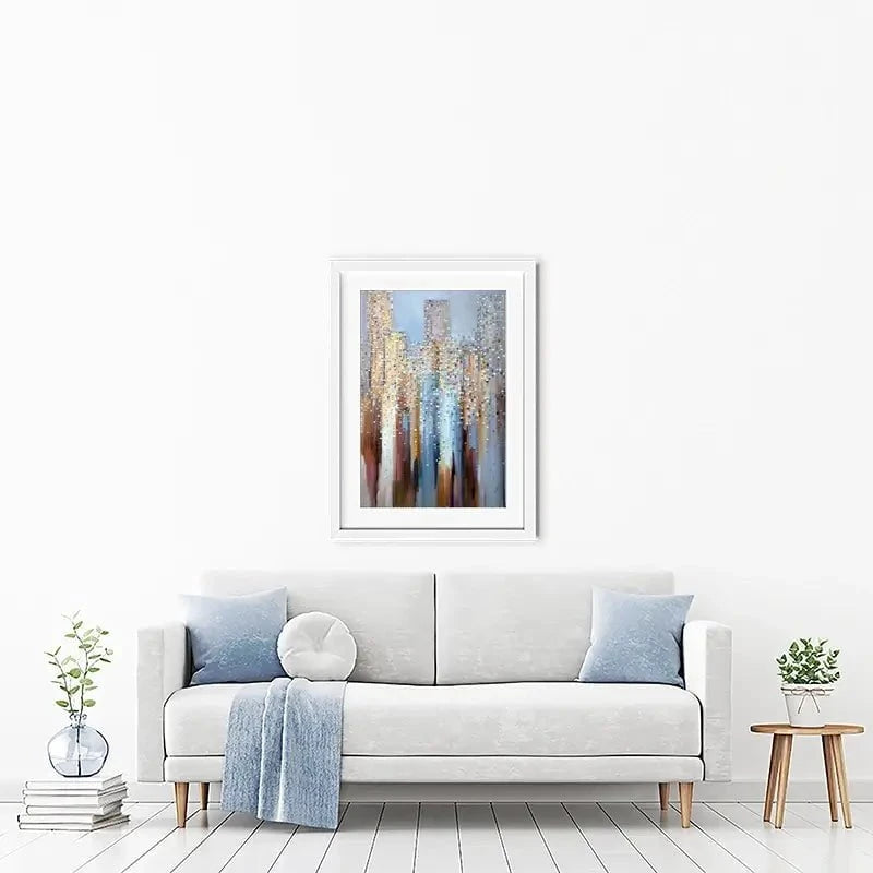 City In The Clouds Framed Art Print City In The Clouds Framed Art Print wall art product Ekaterina Ermilkina