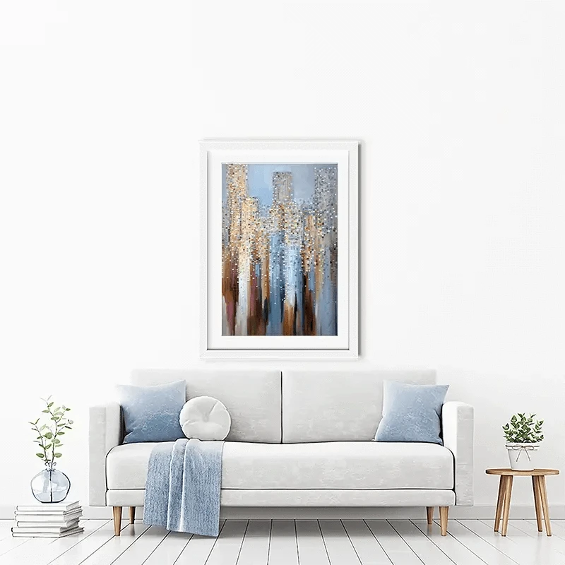 City In The Clouds Framed Art Print City In The Clouds Framed Art Print wall art product Ekaterina Ermilkina